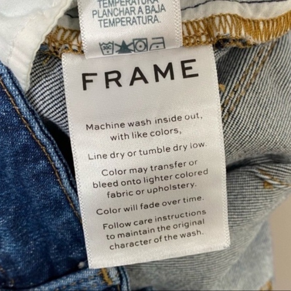 FRAME Flounce Side Zip Flare Jeans Delavan Wash - Picture 12 of 13